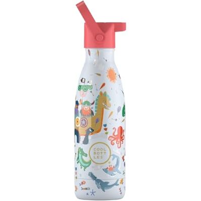 Cool Bottles Termos dla dzieci – butelka na wodę ze stali nierdzewnej – 350 ml – Brave Vikings – zimne napoje 36 godzin i gorące napoje 18 godzin – bez BPA Cool Bottles Termos dla dzieci – butelka na wodę ze stali nierdzewnej – 350 ml – Brave Vikings – zimne napoje 36 godzin i gorące napoje 18 godzin – bez BPA