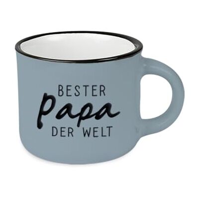 Grafik Werkstatt Filiżanka do espresso w stylu vintage, mini kubek ceramiczny na prezent, 95 ml, kolor biały Grafik Werkstatt Filiżanka do espresso w stylu vintage, mini kubek ceramiczny na prezent, 95 ml, kolor biały