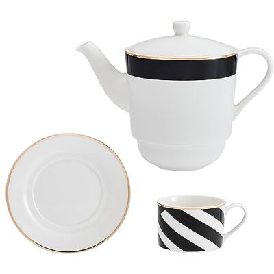 MIKASA Luxe Deco Tea Set Mug One Size MIKASA Luxe Deco Tea Set Mug One Size