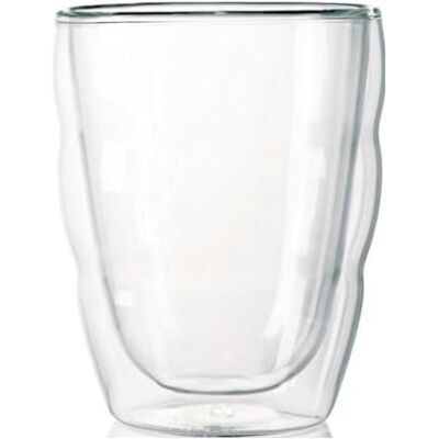Bodum PILATUS 2-częściowy zestaw szklanek (podwójne ścianki, izolowane, nadają się do mycia w zmywarce, 0,25 l), przezroczyste Bodum PILATUS 2-częściowy zestaw szklanek (podwójne ścianki, izolowane, nadają się do mycia w zmywarce, 0,25 l), przezroczyste