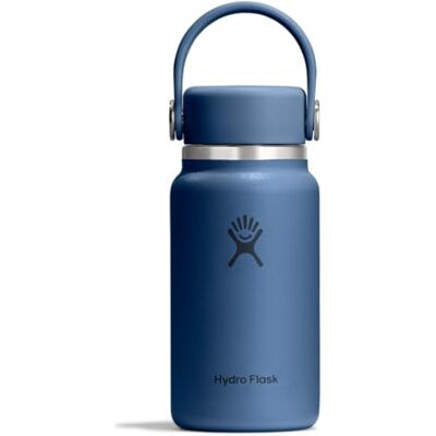 Hydro Flask Micro Hydro 200 ml – szczelna, izolowana mini butelka z paskiem na klips – zimna i ciepła do 7 godzin – kompaktowa i trwała – niebieska (Harbor Blue) Hydro Flask Micro Hydro 200 ml – szczelna, izolowana mini butelka z paskiem na klips – zimna i ciepła do 7 godzin – kompaktowa i trwała – niebieska (Harbor Blue)