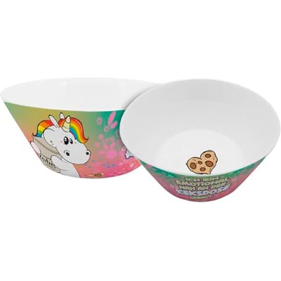 Gedalabels Miseczka na musli, pusty jednorożec, puszka na ciastka, 390 ml, miska, ceramiczna miska, ceramika, śniadanie, deser, musli, wielokolorowa, prezent, urodziny, ciastka, nadaje się do kuchenki Gedalabels Miseczka na musli, pusty jednorożec, puszka na ciastka, 390 ml, miska, ceramiczna miska, ceramika, śniadanie, deser, musli, wielokolorowa, prezent, urodziny, ciastka, nadaje się do kuchenki