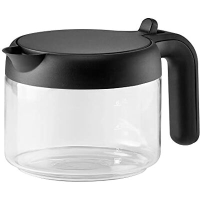 DeLonghi DLSC021 dzbanek na akcesoria do ekspresu do kawy dzbanek do kawy, czarny, przezroczysty, szkło, plastik, 0,75 l, 6 filiżanek DeLonghi DLSC021 dzbanek na akcesoria do ekspresu do kawy dzbanek do kawy, czarny, przezroczysty, szkło, plastik, 0,75 l, 6 filiżanek