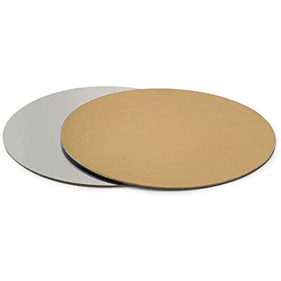 Decora Sprzężony talerz na tort złoty/srebrny Ø 30 x 0,2 cm Decora Sprzężony talerz na tort złoty/srebrny Ø 30 x 0,2 cm