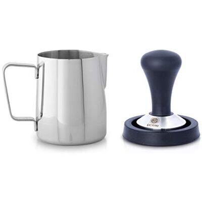 Ucami Zestaw tamperów do kawy 51 mm w stylu premium – klasyczna wyciskarka do kawy/espresso ze stali nierdzewnej z matą – idealny stempel do kawy (tamper z dzbankiem na mleko i ręcznik baristowy) Ucami Zestaw tamperów do kawy 51 mm w stylu premium – klasyczna wyciskarka do kawy/espresso ze stali nierdzewnej z matą – idealny stempel do kawy (tamper z dzbankiem na mleko i ręcznik baristowy)