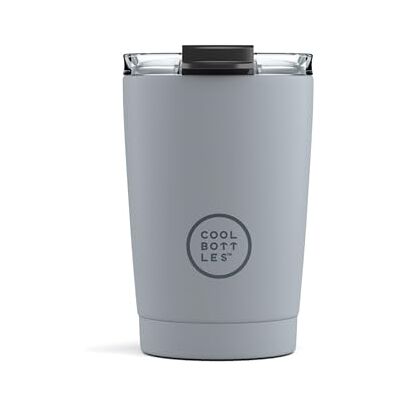 Cool Bottles Termos do kawy gorące napoje 5 godzin i zimnych 10 godzin 330 ml kubek termiczny ze stali nierdzewnej wolny od BPA Szczelna pokrywka i odporna na plamy konstrukcja szary pastelowy Cool Cool Bottles Termos do kawy gorące napoje 5 godzin i zimnych 10 godzin 330 ml kubek termiczny ze stali nierdzewnej wolny od BPA Szczelna pokrywka i odporna na plamy konstrukcja szary pastelowy Cool