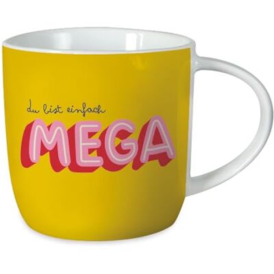 Grafik Werkstatt Grafik-Werkstatt Filiżanka do kawy z sentencją 300 ml Porcelana Filiżanka du bist einfach mega Grafik Werkstatt Grafik-Werkstatt Filiżanka do kawy z sentencją 300 ml Porcelana Filiżanka du bist einfach mega
