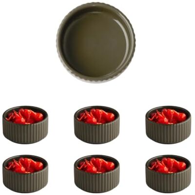 APS 19064 miska THE GRID porcelana, Ø 7,5 cm, 70 ml, kolor mud (brązowy), możliwość układania w stos, zestaw 6 sztuk APS 19064 miska THE GRID porcelana, Ø 7,5 cm, 70 ml, kolor mud (brązowy), możliwość układania w stos, zestaw 6 sztuk