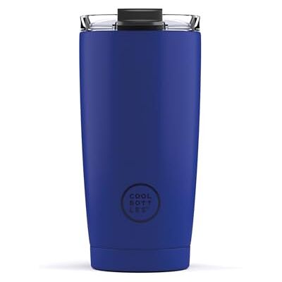 Cool Bottles Termos do kawy – gorące napoje 5 godzin i zimnych 10 godzin 550 ml Kubek termiczny ze stali nierdzewnej wolny od BPA Szczelna pokrywka i konstrukcja odporna na plamy Vivid Blue Cool Bottles Termos do kawy – gorące napoje 5 godzin i zimnych 10 godzin 550 ml Kubek termiczny ze stali nierdzewnej wolny od BPA Szczelna pokrywka i konstrukcja odporna na plamy Vivid Blue