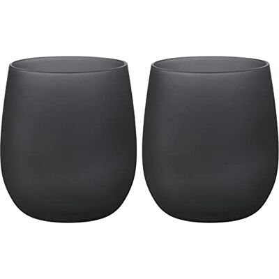 BRUNNER 0830183N.C1M Zestaw Wysokiej Jakości Nietłukące Poliwęglan Szklanki 2 Sztuk, Waterglass Brownsatin, 35 Cl BRUNNER 0830183N.C1M Zestaw Wysokiej Jakości Nietłukące Poliwęglan Szklanki 2 Sztuk, Waterglass Brownsatin, 35 Cl