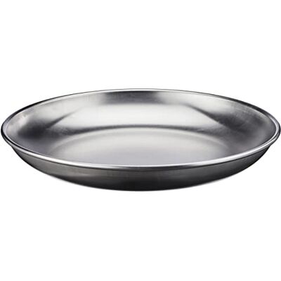 Baldassare Agnelli Pentole Agnelli Linia aluminiowa 3 mm taca na owoce morza 36 cm srebrna/czarna Baldassare Agnelli Pentole Agnelli Linia aluminiowa 3 mm taca na owoce morza 36 cm srebrna/czarna