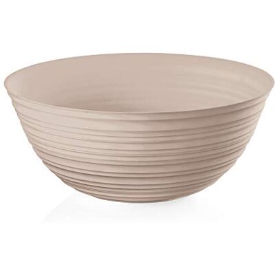 Guzzini Tierra, pojemnik XL z tworzywa sztucznego pochodzącego z recyklingu, miska gołębi szary, Ø 30 x wys. 11,8 cm 5000ml 175030158 Guzzini Tierra, pojemnik XL z tworzywa sztucznego pochodzącego z recyklingu, miska gołębi szary, Ø 30 x wys. 11,8 cm 5000ml 175030158