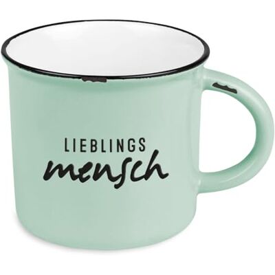 Grafik Werkstatt Filiżanka do kawy w stylu vintage, ceramiczny kubek na prezent, 400 ml, ulubiona osoba Grafik Werkstatt Filiżanka do kawy w stylu vintage, ceramiczny kubek na prezent, 400 ml, ulubiona osoba