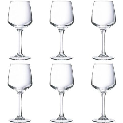 Arcoroc ARC C3572 Linéal kieliszek do czerwonego wina, 250 ml, szkło, przezroczysty, 6 sztuk Arcoroc ARC C3572 Linéal kieliszek do czerwonego wina, 250 ml, szkło, przezroczysty, 6 sztuk