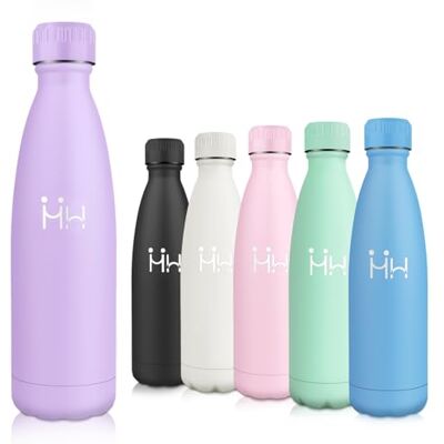 Motswedi Butelka Termiczna 500ml, Nie Zawiera BPA, Butelka na Napoje ze Stali Nierdzewnej, Izolowana Próżniowo, ze Stali Nierdzewnej, Podwójnymi ściankami, Butelka Wodę Szkoły, Podróż, Jasnofioletowy Motswedi Butelka Termiczna 500ml, Nie Zawiera BPA, Butelka na Napoje ze Stali Nierdzewnej, Izolowana Próżniowo, ze Stali Nierdzewnej, Podwójnymi ściankami, Butelka Wodę Szkoły, Podróż, Jasnofioletowy