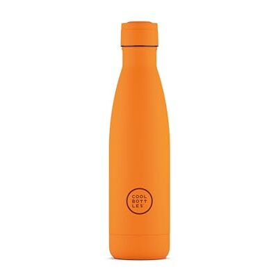 Cool Bottles Stainless Steel Water Bottle 500 ml Vivid Orange 26,5 x 7 cm szczelny termos Cold Drinks 36 H i Hot Drinks 18 H technologia Triple-Cool BPA Free Cool Bottles Stainless Steel Water Bottle 500 ml Vivid Orange 26,5 x 7 cm szczelny termos Cold Drinks 36 H i Hot Drinks 18 H technologia Triple-Cool BPA Free