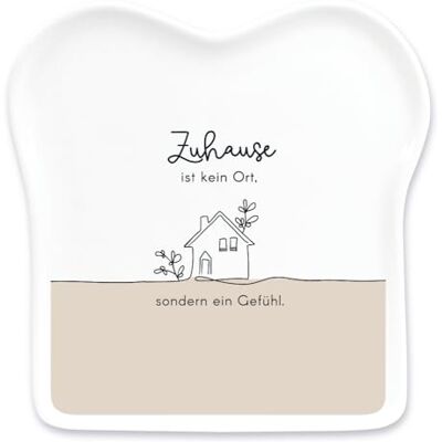 Grafik Werkstatt Grafik-Werkstatt Talerz na tosty warsztatowe z napisem porcelana w domu Grafik Werkstatt Grafik-Werkstatt Talerz na tosty warsztatowe z napisem porcelana w domu