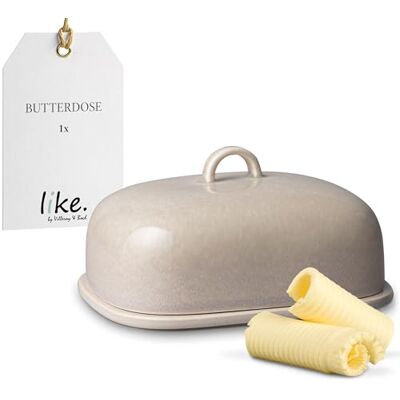 Villeroy & Boch – Perlemor Home maselniczka, maselniczka porcelanowa w stylu pottery Villeroy & Boch – Perlemor Home maselniczka, maselniczka porcelanowa w stylu pottery