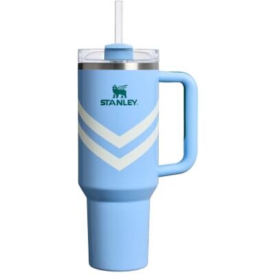 Stanley 1913 Quencher H2.0 FlowState Tumbler 1.2L Cornflower ChevronGloss Zimny Przez 11 Godzin Mrożony Przez 48 Godzin Kubek Ze Słomką, Uchwytem I Pokrywką Można Myć W Zmywarce Stanley 1913 Quencher H2.0 FlowState Tumbler 1.2L Cornflower ChevronGloss Zimny Przez 11 Godzin Mrożony Przez 48 Godzin Kubek Ze Słomką, Uchwytem I Pokrywką Można Myć W Zmywarce