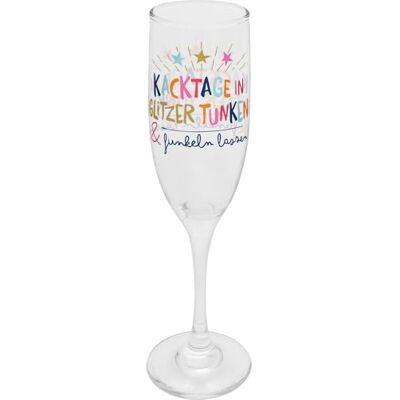Sheepworld Sektglas "Kacktage in Glitzer tunken & funkeln lassen Sheepworld Sektglas "Kacktage in Glitzer tunken & funkeln lassen