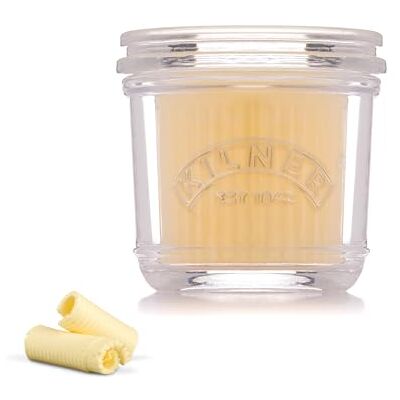 Kilner Szklany pojemnik na masło, 200 ml, szklany pojemnik na masło z pokrywką z uszczelnieniem wodnym – klasyczny francuski styl dzwonka do masła, utrzymuje świeżość i nadaje się do smarowania w Kilner Szklany pojemnik na masło, 200 ml, szklany pojemnik na masło z pokrywką z uszczelnieniem wodnym – klasyczny francuski styl dzwonka do masła, utrzymuje świeżość i nadaje się do smarowania w