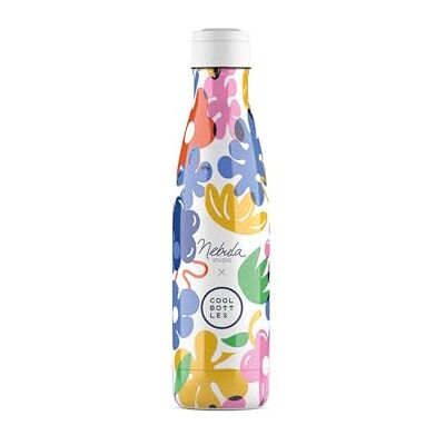 Cool Bottles Butelka na wodę ze stali nierdzewnej, butelka termiczna 500 ml, zimne napoje 36 godzin i gorące 18 godzin, wykończenie nadrukiem 3D, bez BPA Cool Bottles Butelka na wodę ze stali nierdzewnej, butelka termiczna 500 ml, zimne napoje 36 godzin i gorące 18 godzin, wykończenie nadrukiem 3D, bez BPA