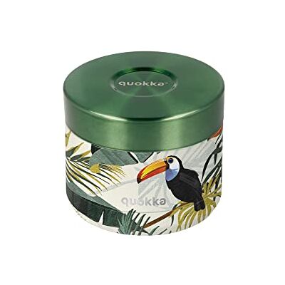 Quokka Whim Tropical 360 ML Termiczny Hermetyczny Pojemnik Na Żywność Ze Stali Nierdzewnej Utrzymuje Temperaturę Quokka Whim Tropical 360 ML Termiczny Hermetyczny Pojemnik Na Żywność Ze Stali Nierdzewnej Utrzymuje Temperaturę