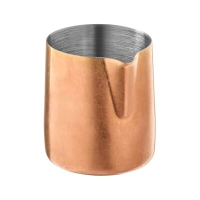 APS 10307 dzbanek na mleko "Flow", stal nierdzewna 18/8, powlekana PVD, styl vintage, 150 ml, Ø 6 cm, wysokość 6,5 cm, miedź APS 10307 dzbanek na mleko "Flow", stal nierdzewna 18/8, powlekana PVD, styl vintage, 150 ml, Ø 6 cm, wysokość 6,5 cm, miedź