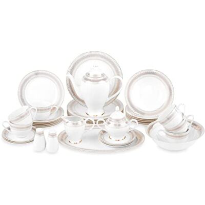 MULTI CASA MEX 37 sztuk AGNES biały, złoty KB4275 MULTI CASA MEX 37 sztuk AGNES biały, złoty KB4275