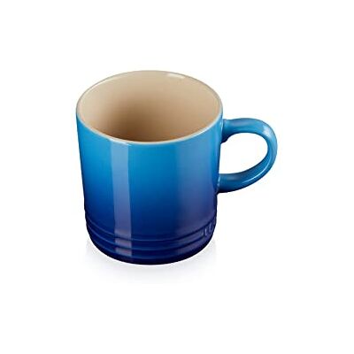 LE CREUSET Kubek z Uchwytem, 350 ml, Kamionka, Wysokość 12 cm, Azure, 70302352200002 LE CREUSET Kubek z Uchwytem, 350 ml, Kamionka, Wysokość 12 cm, Azure, 70302352200002