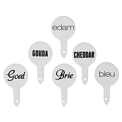 Premier Housewares Pun Cake Topper Etykiety kamionkowe Etykiety na żywność Markery do sera Flagi Jedzenie Zestaw 6 szt. (wysokość x szerokość x głębokość): 7 cm x 4 cm x 1 cm Premier Housewares Pun Cake Topper Etykiety kamionkowe Etykiety na żywność Markery do sera Flagi Jedzenie Zestaw 6 szt. (wysokość x szerokość x głębokość): 7 cm x 4 cm x 1 cm