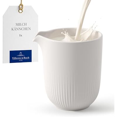 Villeroy & Boch Afina mlecznik/sosjerka, dzbanuszek do mleka, śmietany i sosów, można myć w zmywarce, można używać w kuchence mikrofalowej, porcelana Premium Made in Germany, biały Villeroy & Boch Afina mlecznik/sosjerka, dzbanuszek do mleka, śmietany i sosów, można myć w zmywarce, można używać w kuchence mikrofalowej, porcelana Premium Made in Germany, biały