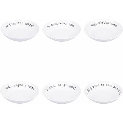 Tivoli Zestaw 6 talerzy do zupy, 20,5 cm, porcelana, S.P.Q.eRe Tivoli Zestaw 6 talerzy do zupy, 20,5 cm, porcelana, S.P.Q.eRe