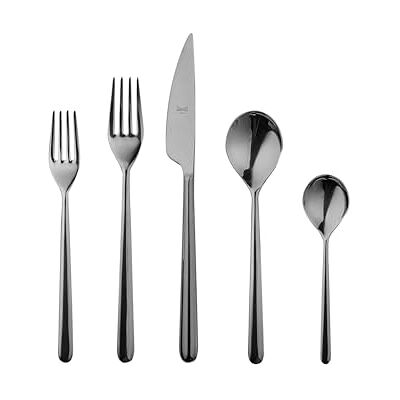 MEPRA SPA 108722020 komplet sztućców, design Linea Oro Nero, 20-częściowy MEPRA SPA 108722020 komplet sztućców, design Linea Oro Nero, 20-częściowy