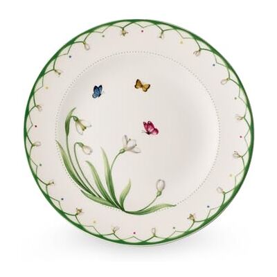 Villeroy & Boch Kolorowa Wiosna Talerz Śniadaniowy, Porcelana, Biały, 22 cm Villeroy & Boch Kolorowa Wiosna Talerz Śniadaniowy, Porcelana, Biały, 22 cm