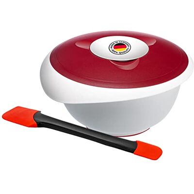 Westmark Zestaw do gotowania i pieczenia, 2 elementy, Miska do mieszania z pokrywą 3,5 l i Szpatułka do ciasta ze zdejmowanymi elementami silikonowymi, Tworzywo sztuczne/Silikon, Duo Westmark Zestaw do gotowania i pieczenia, 2 elementy, Miska do mieszania z pokrywą 3,5 l i Szpatułka do ciasta ze zdejmowanymi elementami silikonowymi, Tworzywo sztuczne/Silikon, Duo
