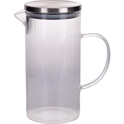 Tivoli Karafka ze szkła borokrzemowego 1,4 l, pokrywka ze stali nierdzewnej, szkło Tivoli Karafka ze szkła borokrzemowego 1,4 l, pokrywka ze stali nierdzewnej, szkło