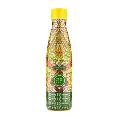 Cool Bottles Butelka na wodę ze stali nierdzewnej, butelka termiczna 500 ml, zimne napoje 36 godzin i gorące 18 godzin, wykończenie nadrukiem 3D, bez BPA Cool Bottles Butelka na wodę ze stali nierdzewnej, butelka termiczna 500 ml, zimne napoje 36 godzin i gorące 18 godzin, wykończenie nadrukiem 3D, bez BPA