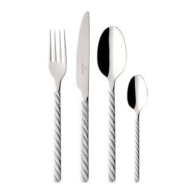 Villeroy & Boch Villeroy und Boch Montauk sztućce stołowe dla maksymalnie 6 osób, 24-częściowy zestaw sztućców na duże uroczystości, stal szlachetna, nadaje się do mycia w zmywarce Villeroy & Boch Villeroy und Boch Montauk sztućce stołowe dla maksymalnie 6 osób, 24-częściowy zestaw sztućców na duże uroczystości, stal szlachetna, nadaje się do mycia w zmywarce