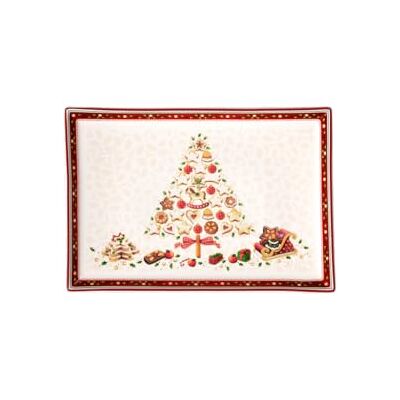 Villeroy & Boch Winter Bakery Delight Talerz na Ciasto, Porcelana, Wielokolorowy, L Villeroy & Boch Winter Bakery Delight Talerz na Ciasto, Porcelana, Wielokolorowy, L