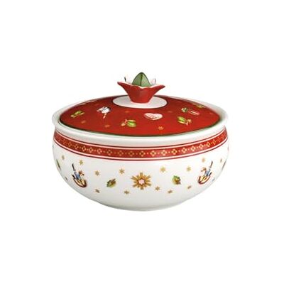 Villeroy & Boch Toy'S Delight Cukiernica, Biały/Czerwony, 10 x 13 cm Villeroy & Boch Toy'S Delight Cukiernica, Biały/Czerwony, 10 x 13 cm