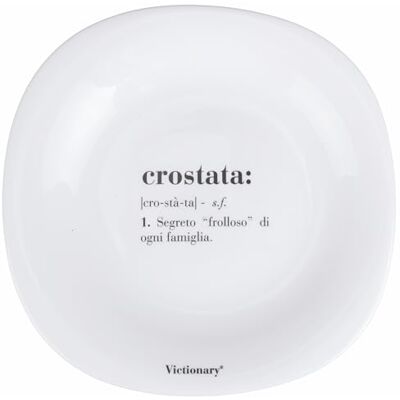 Tivoli Zestaw 6 kwadratowych talerzy na owoce 22 x 22 cm, z mlecznego szkła, Victionary tarta Tivoli Zestaw 6 kwadratowych talerzy na owoce 22 x 22 cm, z mlecznego szkła, Victionary tarta