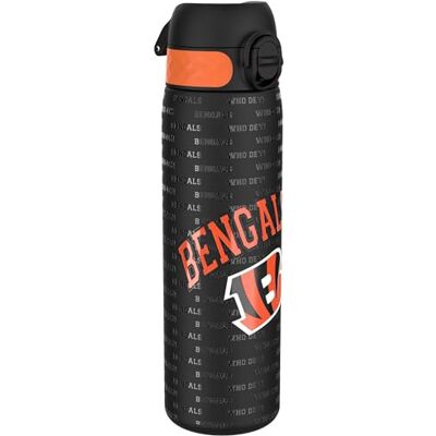 I8SS600NFLCCIN NFL Cincinnati Bengals Lekka Stalowa Butelka Na Wodę, 600ml/20oz, Nieizolowana, Szczelna, Łatwa Do Otwarcia, Bezpieczne Zamknięcie, Można Myć W Zmywarce, Składana Pokrywka, Uchwyt do Przenoszenia I8SS600NFLCCIN NFL Cincinnati Bengals Lekka Stalowa Butelka Na Wodę, 600ml/20oz, Nieizolowana, Szczelna, Łatwa Do Otwarcia, Bezpieczne Zamknięcie, Można Myć W Zmywarce, Składana Pokrywka, Uchwyt do Przenoszenia