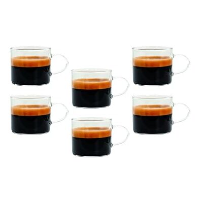 Tognana Lyra zestaw 6 filiżanek do espresso, 100 cm3, przezroczyste Tognana Lyra zestaw 6 filiżanek do espresso, 100 cm3, przezroczyste