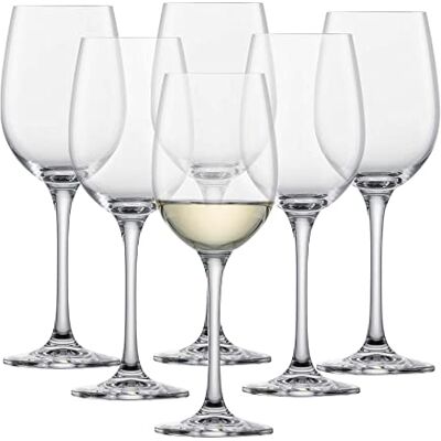 Schott Zwiesel Kieliszki do białego wina Classico (zestaw 6 szt.), klasyczne kieliszki do białego wina, nadają się do mycia w zmywarce, Made in Germany (nr art. 123656) Schott Zwiesel Kieliszki do białego wina Classico (zestaw 6 szt.), klasyczne kieliszki do białego wina, nadają się do mycia w zmywarce, Made in Germany (nr art. 123656)