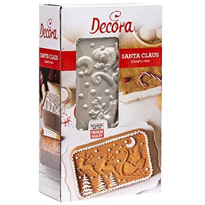 Decora 0080127 PLUM CAKE SANTA CLAUS 27 X 15 x 5,8 H CM DOTYCZĄCE ALUMINIOWE Decora 0080127 PLUM CAKE SANTA CLAUS 27 X 15 x 5,8 H CM DOTYCZĄCE ALUMINIOWE