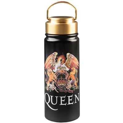 Grupo Erik Metalowa butelka na wodę 550 ml Queen Merchandise Band Butelka na gorącą i zimną wodę ze stali nierdzewnej, urocze butelki podróżne na siłownię, prezenty dla królowej poniżej 9 kg Grupo Erik Metalowa butelka na wodę 550 ml Queen Merchandise Band Butelka na gorącą i zimną wodę ze stali nierdzewnej, urocze butelki podróżne na siłownię, prezenty dla królowej poniżej 9 kg