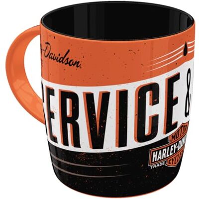 ART Retro kubek, 330 ml, Harley-Davidson – Genuine Motorcycles – Pomysł na prezent dla motocyklistów, Official License Product (OLP), kubek ceramiczny na kawę, Styl vintage ART Retro kubek, 330 ml, Harley-Davidson – Genuine Motorcycles – Pomysł na prezent dla motocyklistów, Official License Product (OLP), kubek ceramiczny na kawę, Styl vintage