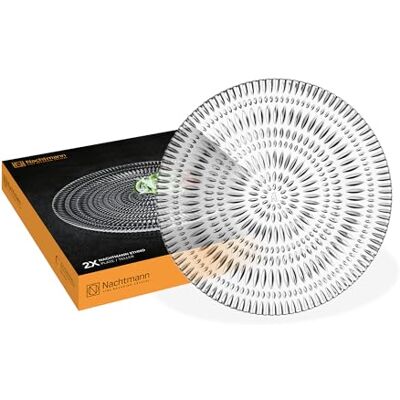 Nachtmann Talerz Ø 32 cm, 2 sztuki, Ethno, 106161, talerz ze szkła kryształowego, talerz obiadowy nadaje się do mycia w zmywarce Nachtmann Talerz Ø 32 cm, 2 sztuki, Ethno, 106161, talerz ze szkła kryształowego, talerz obiadowy nadaje się do mycia w zmywarce