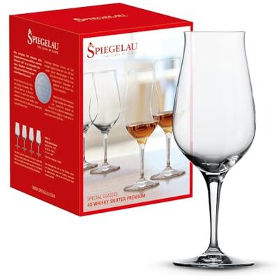 Spiegelau & Nachtmann, 4-częściowy zestaw szklanek do whisky, Snifter Premium z wyciągniętym trzonkiem, 4460177 Spiegelau & Nachtmann, 4-częściowy zestaw szklanek do whisky, Snifter Premium z wyciągniętym trzonkiem, 4460177